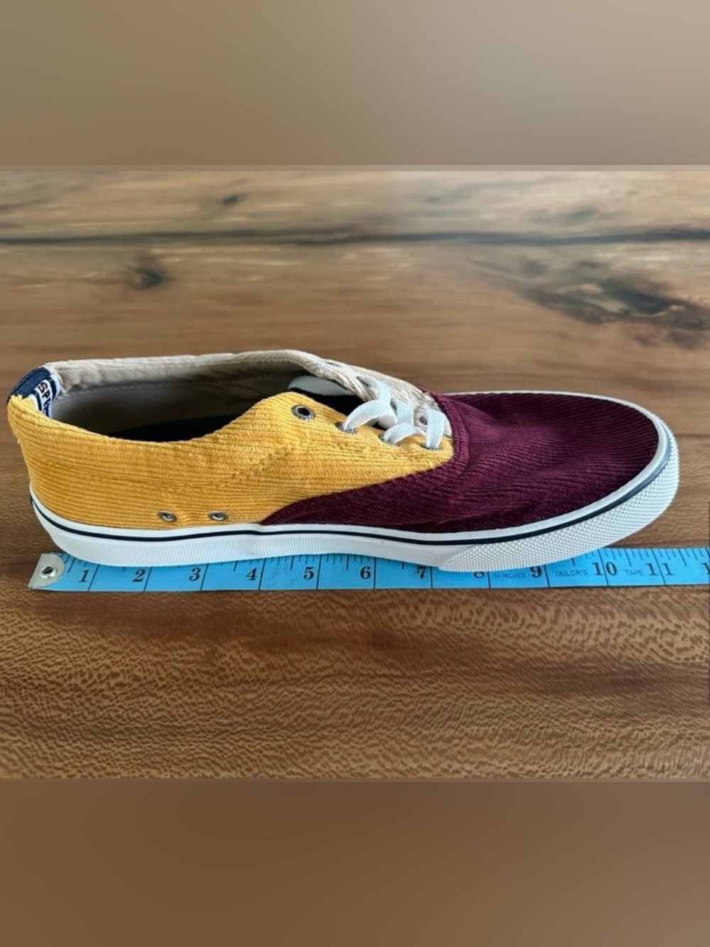 Sperry Top-Sider Striper I| CVO Corduroy Colorblock Sneaker  "Khaki Multi" | S:9 - Picture 10 of 14